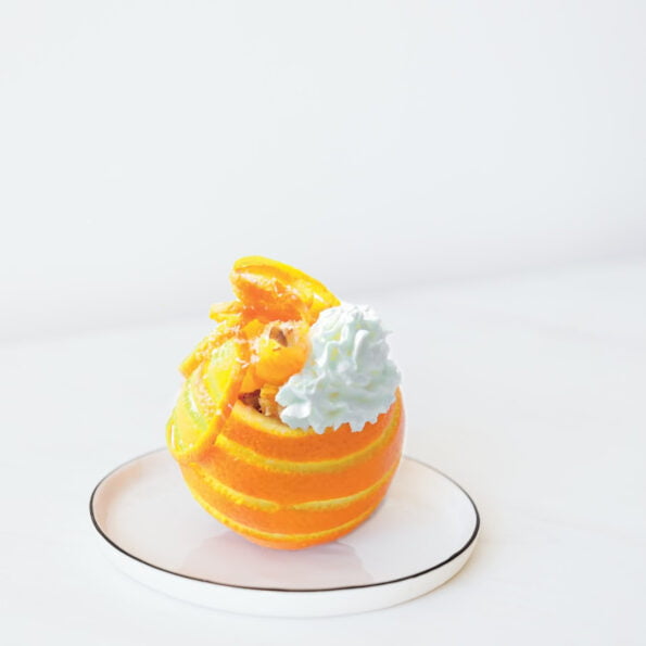 Naranjas con nata