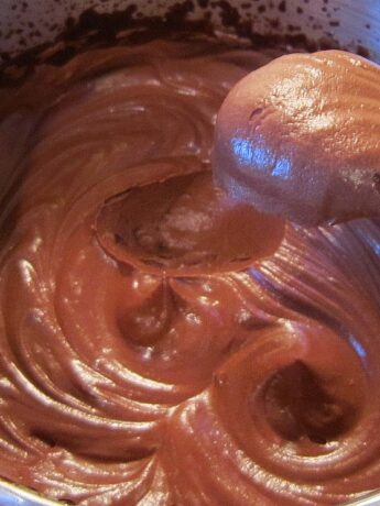 Nata con chocolate