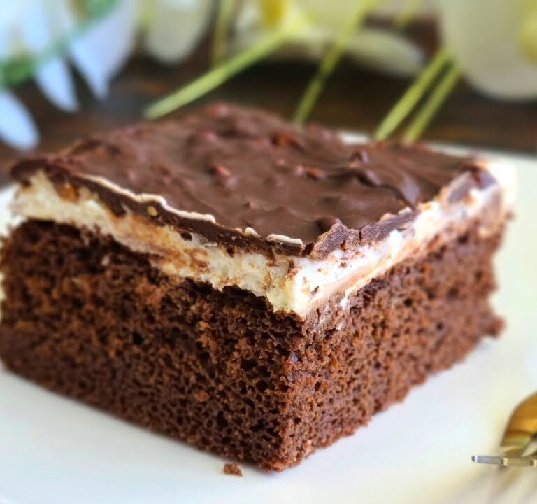 Pastel turco de chocolate y nata con Thermomix